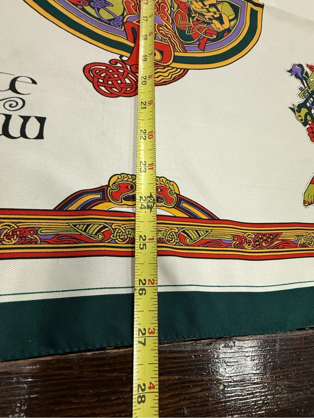 Celtic Renaissance Design Scarf Mice of Krew Irish Book of Kells 27” Square